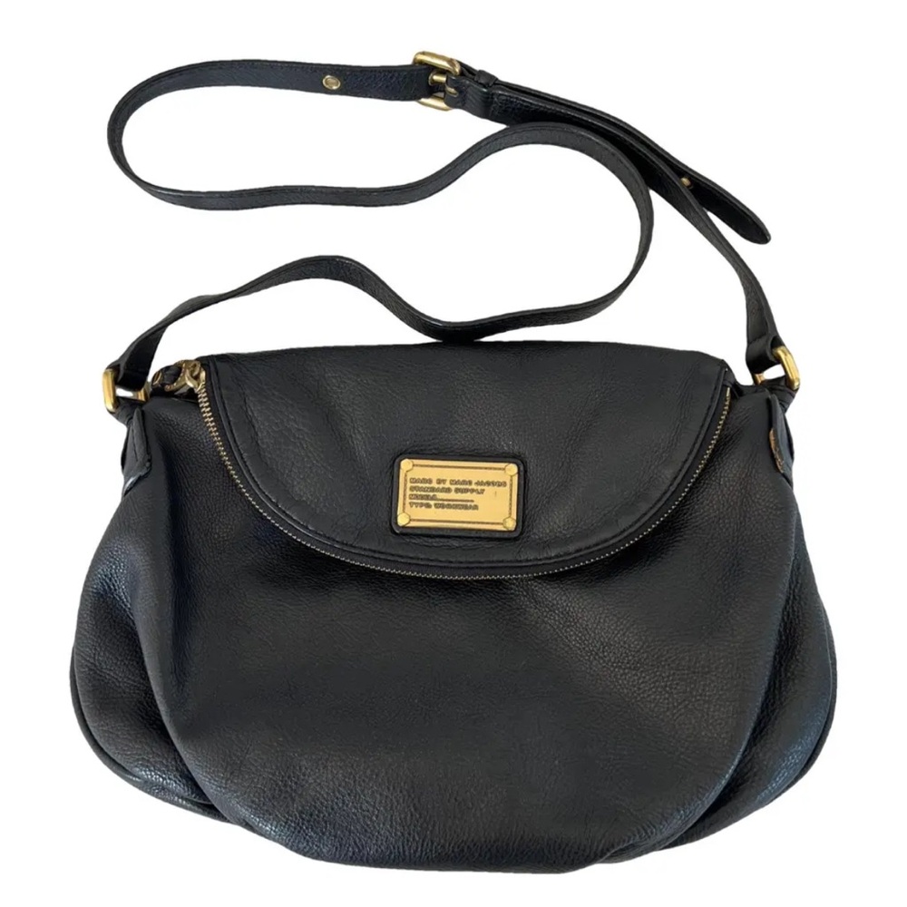 Marc by Marc Jacobs Classic Q Natasha Black Leather Crossbody Bag